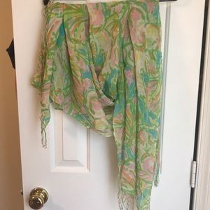 Lilly Pulitzer multi elephant Murfee scarf